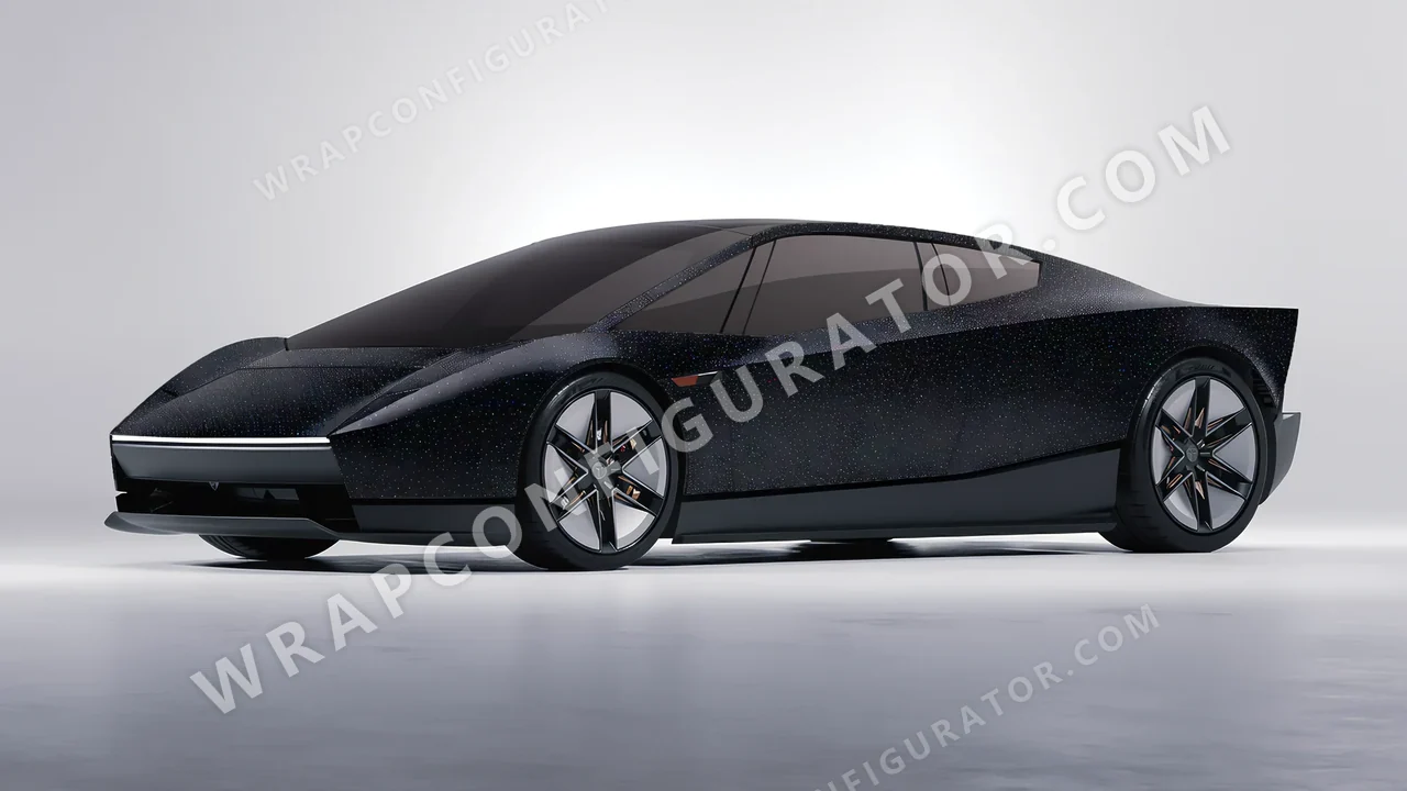 Black Tesla Roadster 2026 wrapped in Colourshield PPF by HyperPro Black GLF05-P