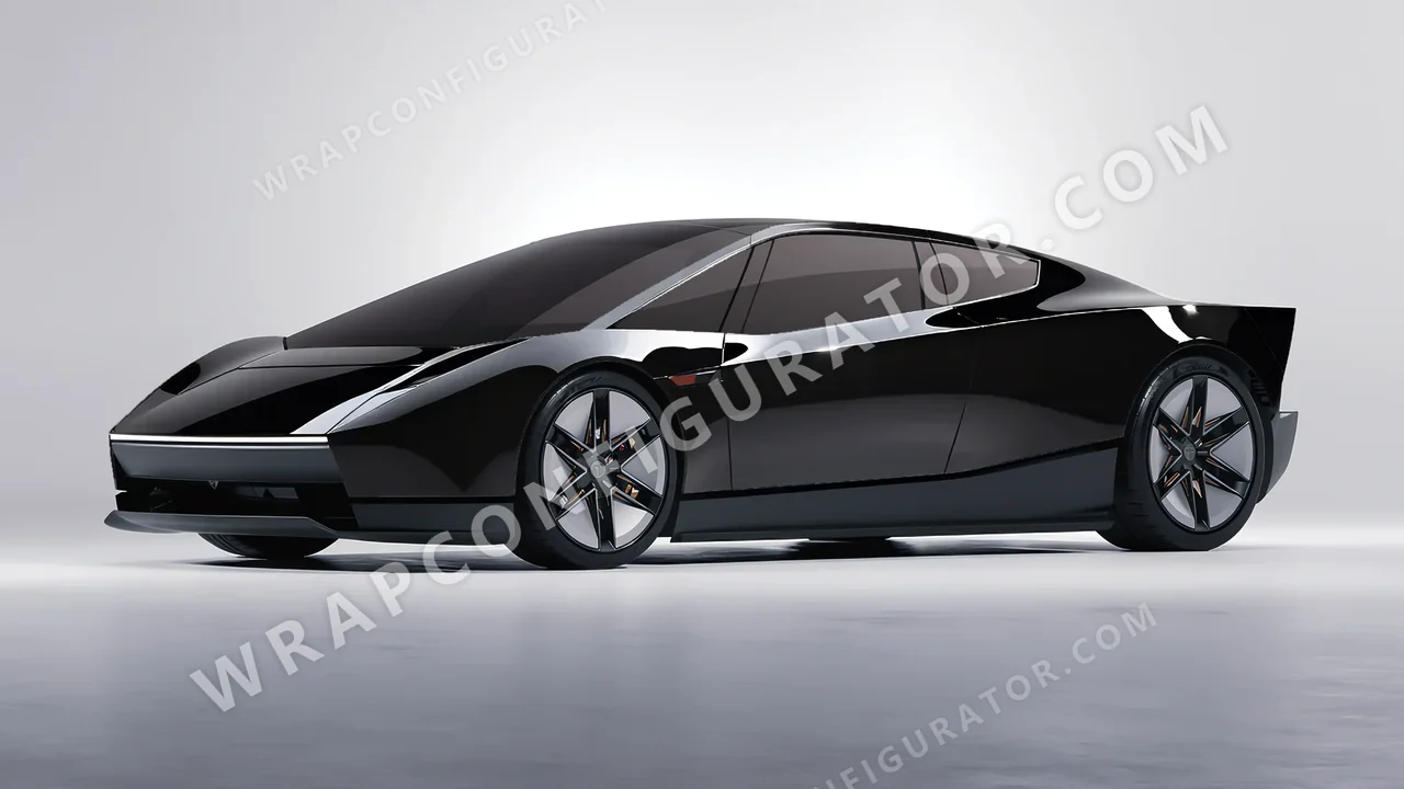 Black Tesla Roadster 2026 wrapped in Colourshield PPF by HyperPro Black HGF01-P