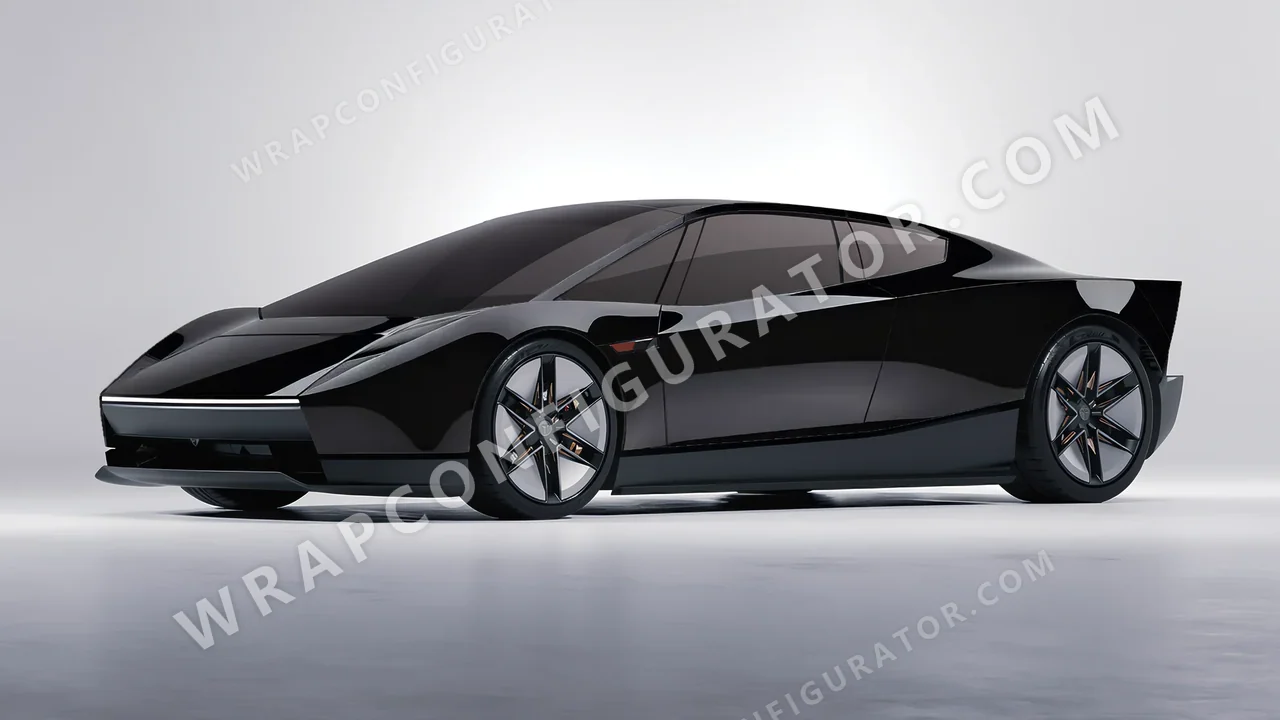 Black Tesla Roadster 2026 wrapped in Colourshield PPF by HyperPro Black HGM23-P