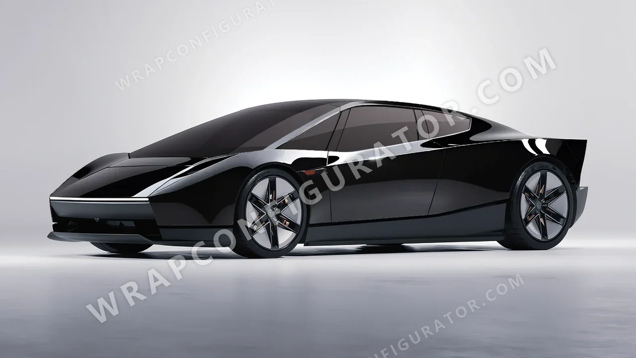 Black Tesla Roadster 2026 wrapped in Inozetek Dynamic PPF Midnight Black DPPF909