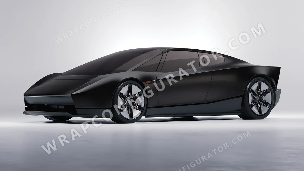 Black Tesla Roadster 2026 wrapped in Inozetek Dynamic PPF Midnight Black DPPF924