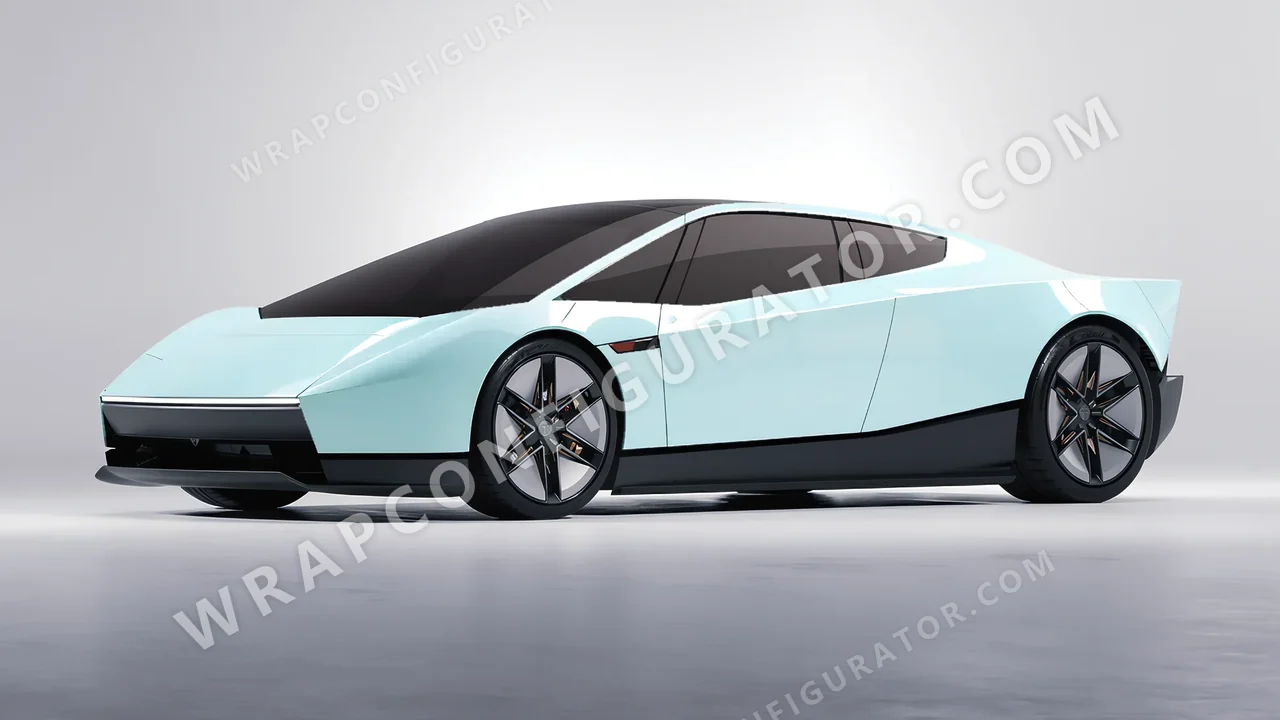 Blue Tesla Roadster 2026 wrapped in Colourshield PPF by HyperPro Baby Blue HGF29-P
