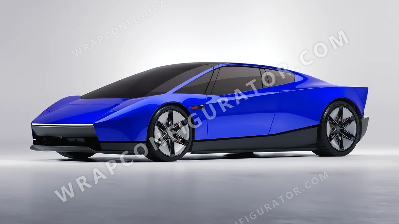 Blue Tesla Roadster 2026 wrapped in Colourshield PPF by HyperPro Bright Blue HGM60-P