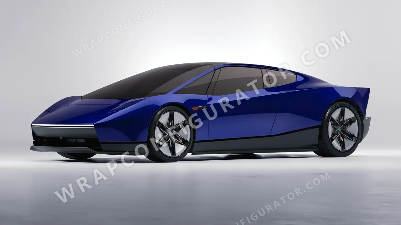 Blue Tesla Roadster 2026 wrapped in Colourshield PPF by HyperPro Deep Blue HGM72-P