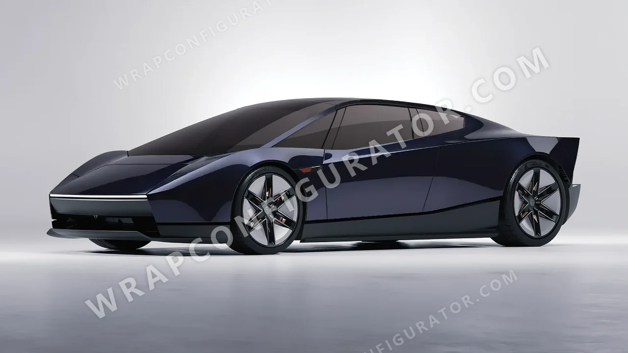 Blue Tesla Roadster 2026 wrapped in Colourshield PPF by HyperPro Gray/Blue GAF25-P