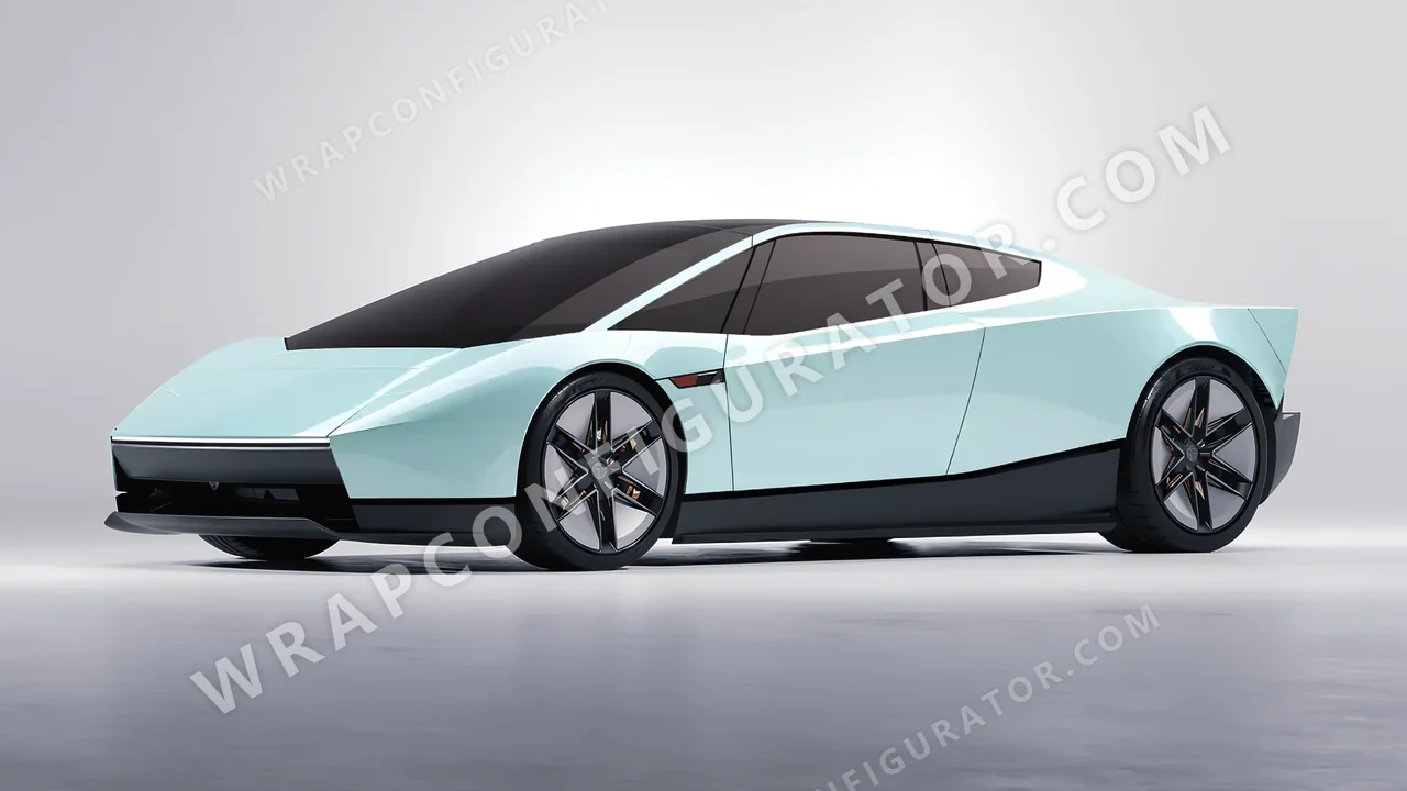 Blue Tesla Roadster 2026 wrapped in Colourshield PPF by HyperPro Ice Blue GAF49-P