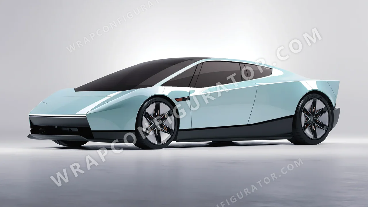 Blue Tesla Roadster 2026 wrapped in Colourshield PPF by HyperPro Light Blue HGF69-P