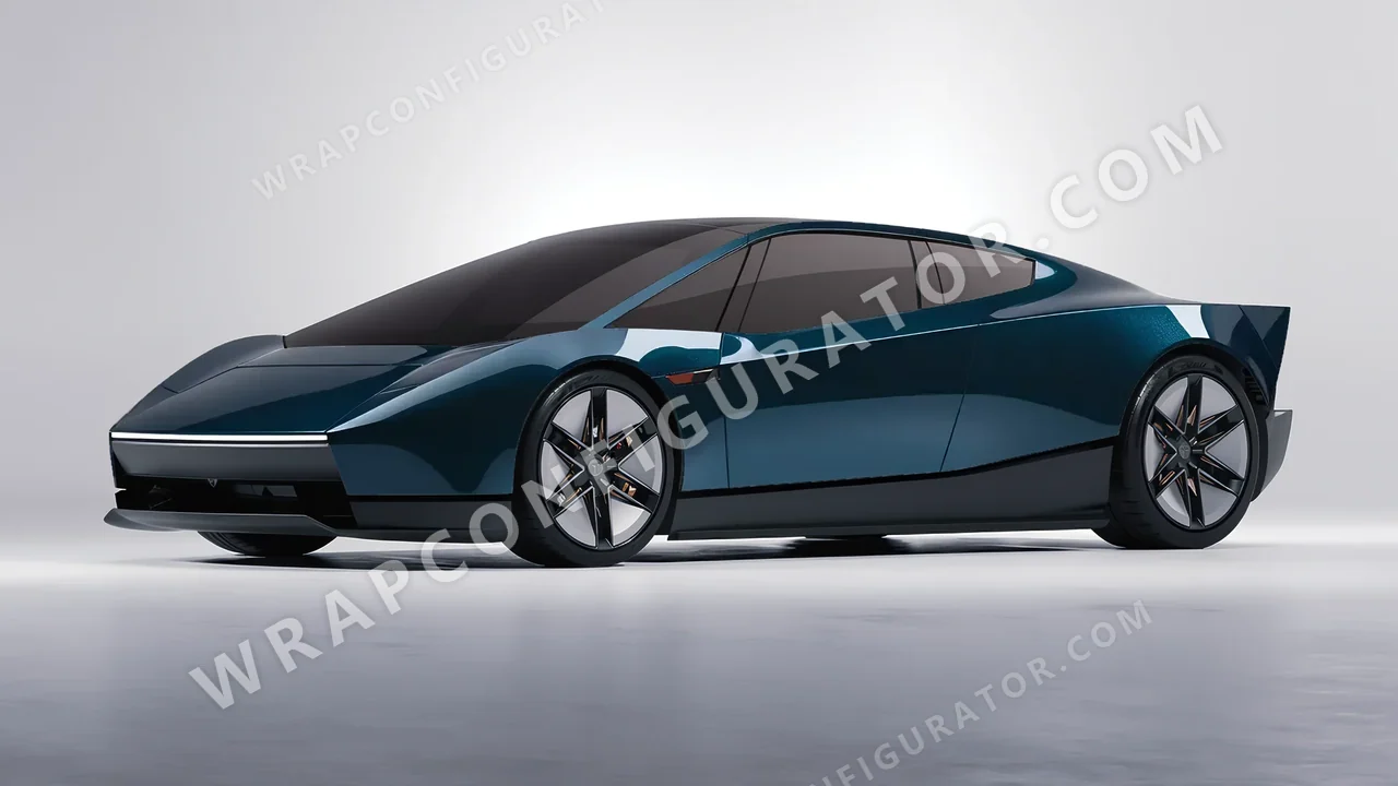 Blue Tesla Roadster 2026 wrapped in Colourshield PPF by HyperPro Peacock Blue GAF40-P