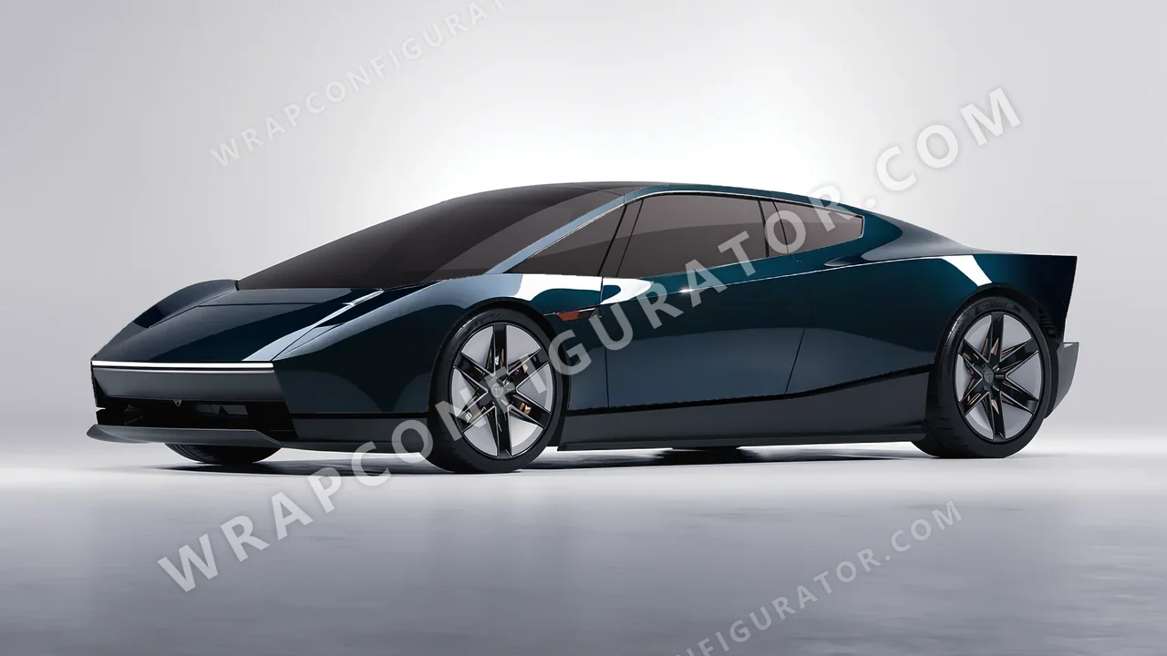 Blue Tesla Roadster 2026 wrapped in Colourshield PPF by HyperPro Petrol Blue HGF108-P