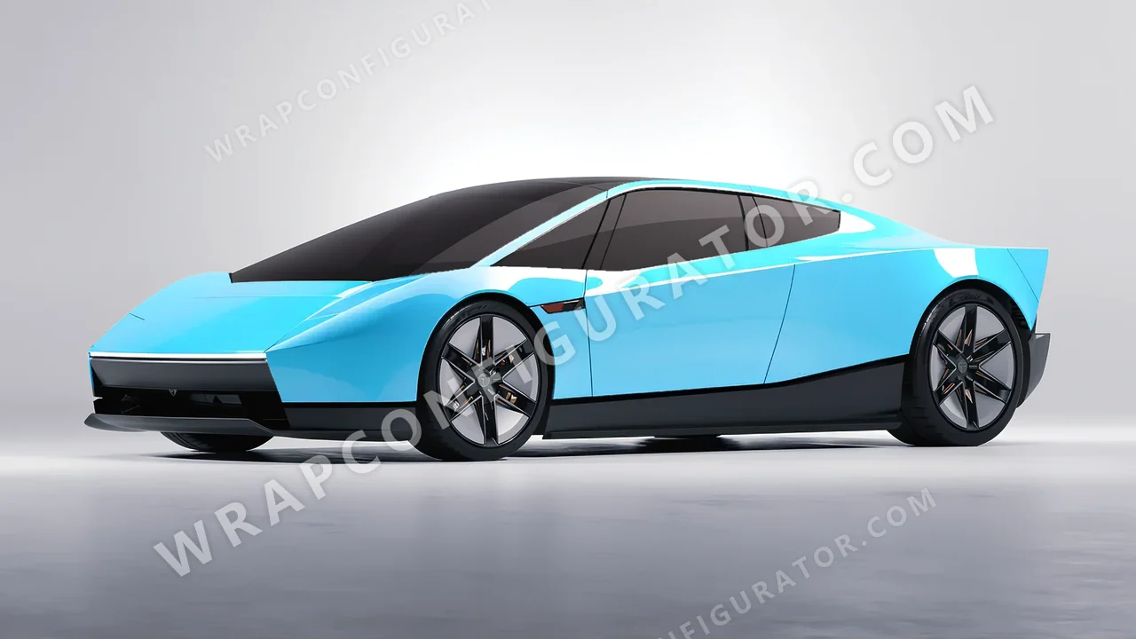 Blue Tesla Roadster 2026 wrapped in Colourshield PPF by HyperPro Sky Blue HGF07-P