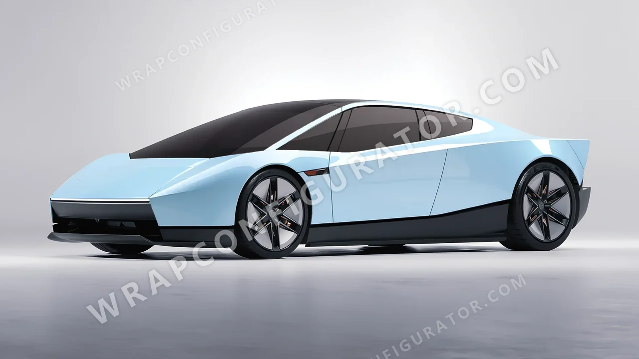 Blue Tesla Roadster 2026 wrapped in Inozetek Dynamic PPF Blue DPPF937