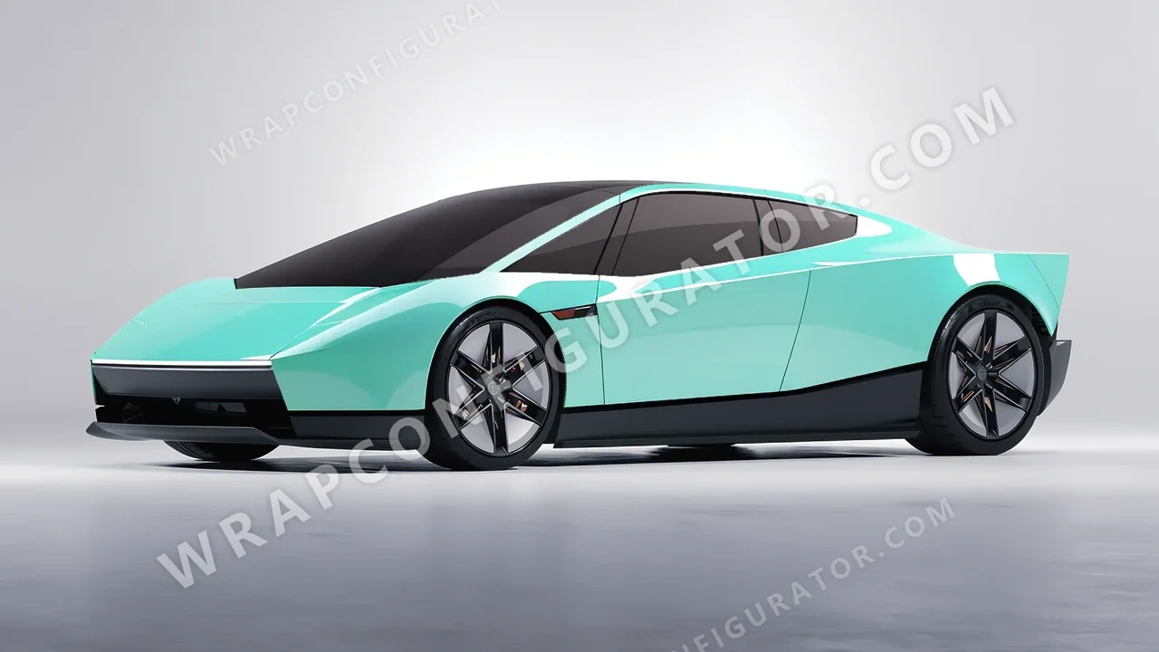 Blue Tesla Roadster 2026 wrapped in Inozetek Dynamic PPF Tiffany Blue DPPF935