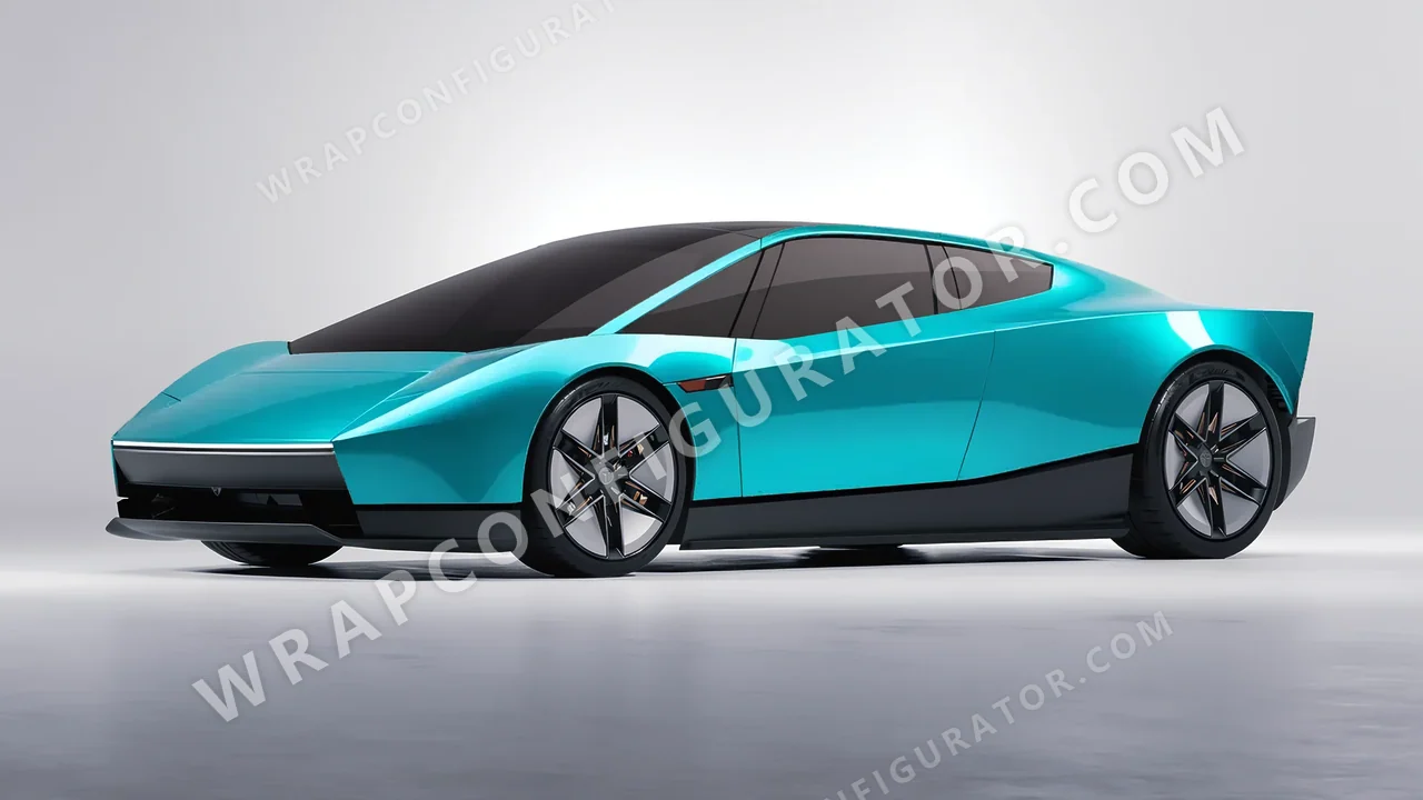 Blue Tesla Roadster 2026 wrapped in Inozetek Dynamic PPF Turquoise Blue DPPF936