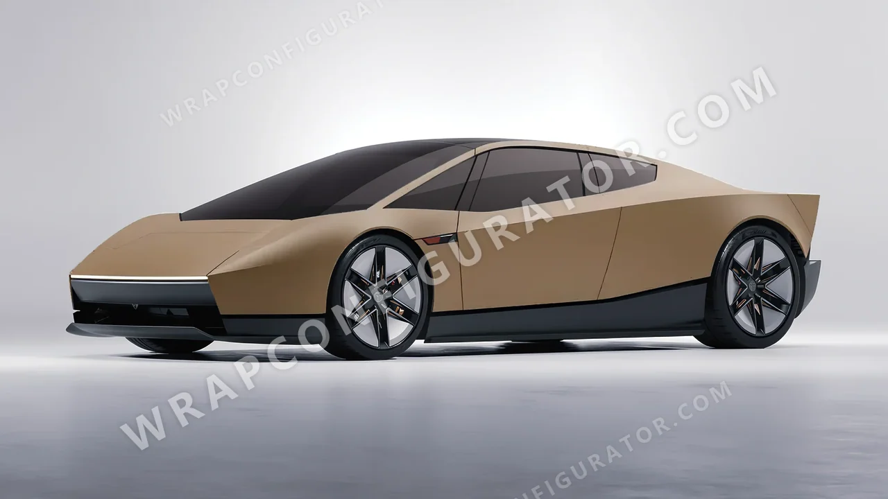 Blue Tesla Roadster 2026 wrapped in KPMF Matt Stealth Tundra K75531