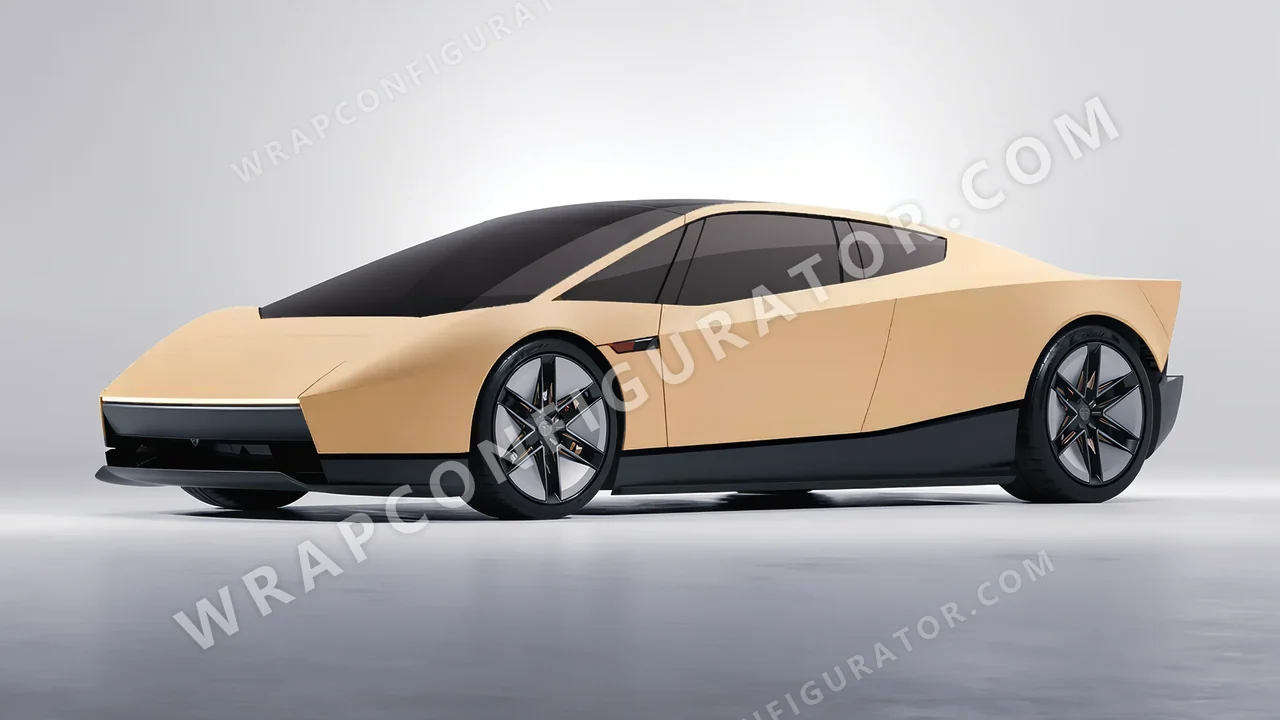 Brown Tesla Roadster 2026 wrapped in Inozetek Dynamic PPF Sand DPPF815