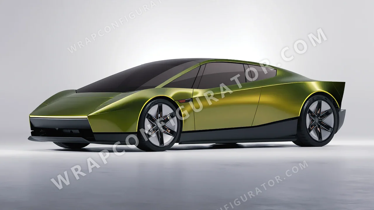 Green Tesla Roadster 2026 wrapped in Colourshield PPF by HyperPro Ghost Green MSF14G-P