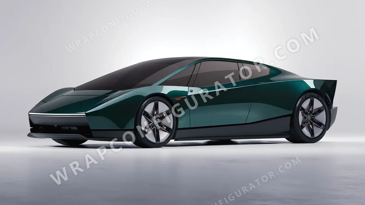 Green Tesla Roadster 2026 wrapped in Colourshield PPF by HyperPro Green HGM59-P