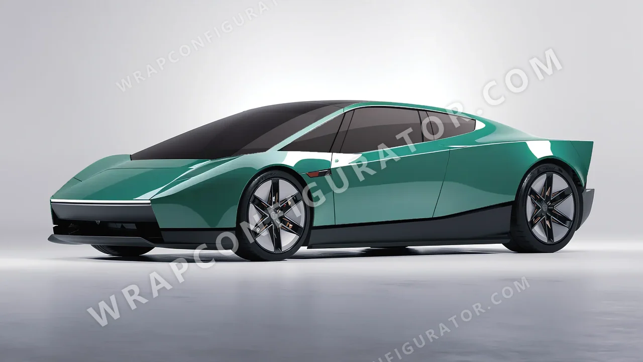 Green Tesla Roadster 2026 wrapped in Colourshield PPF by HyperPro Jade Green HGF93-P