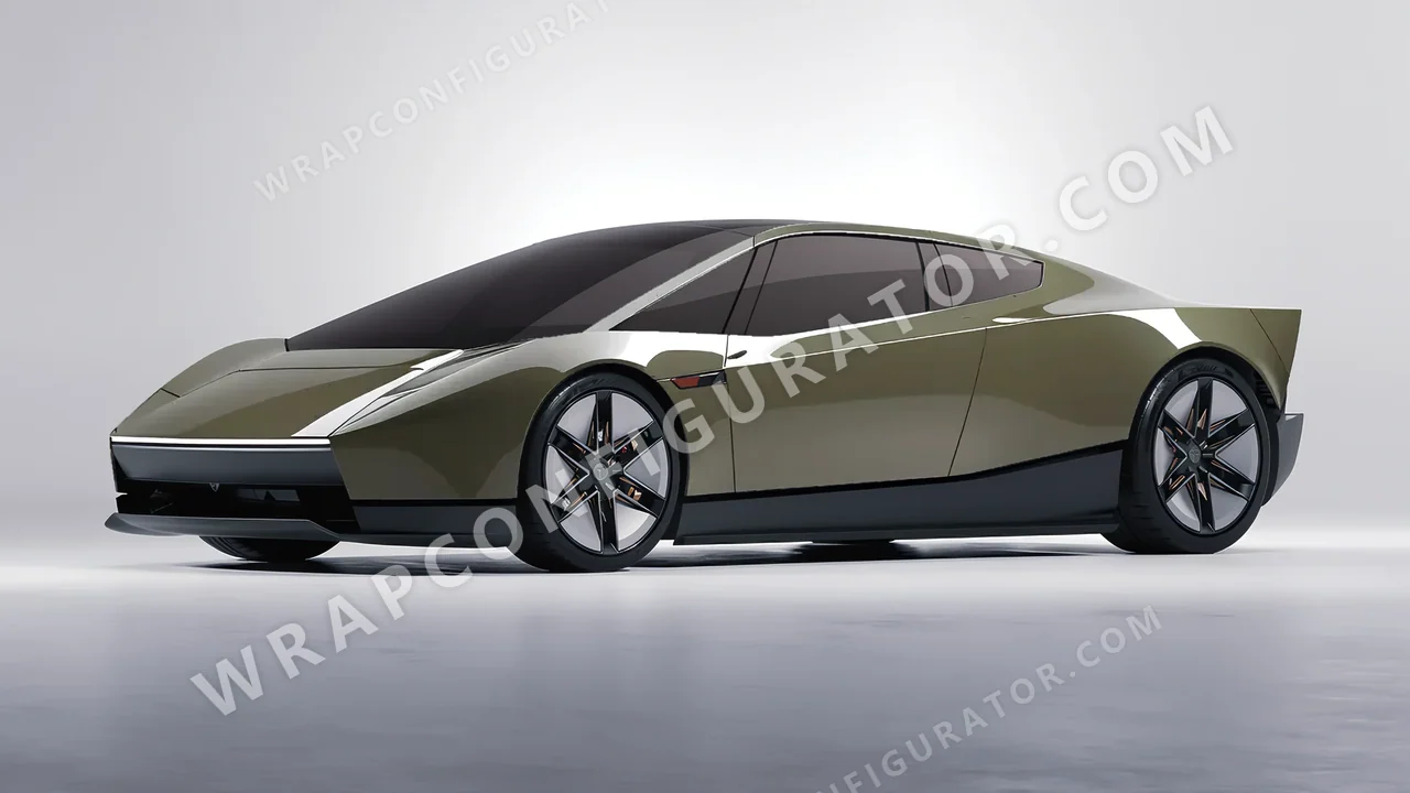 Green Tesla Roadster 2026 wrapped in Colourshield PPF by HyperPro Laurel Green HGF28-P