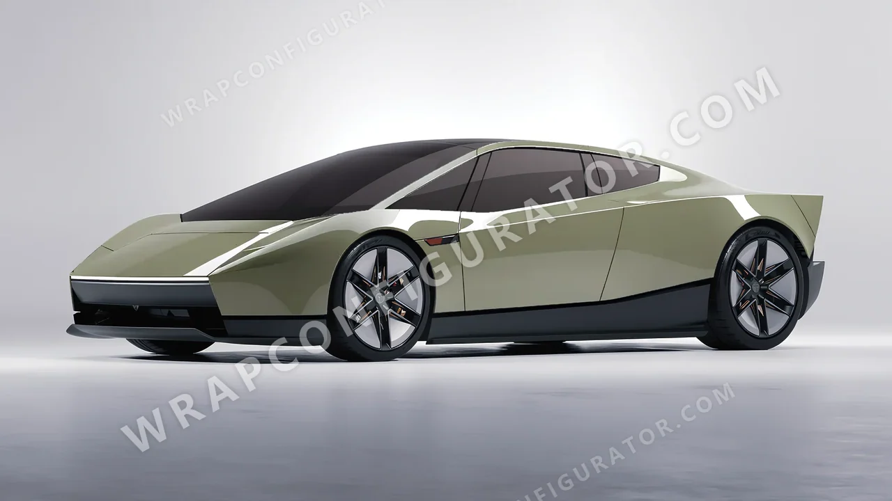 Green Tesla Roadster 2026 wrapped in Colourshield PPF by HyperPro Light Green HGF19-P