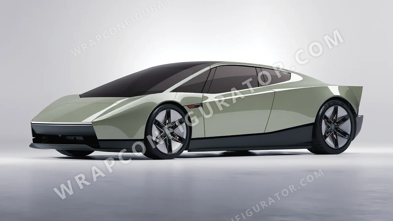 Green Tesla Roadster 2026 wrapped in Colourshield PPF by HyperPro Shadow Green HGM71-P