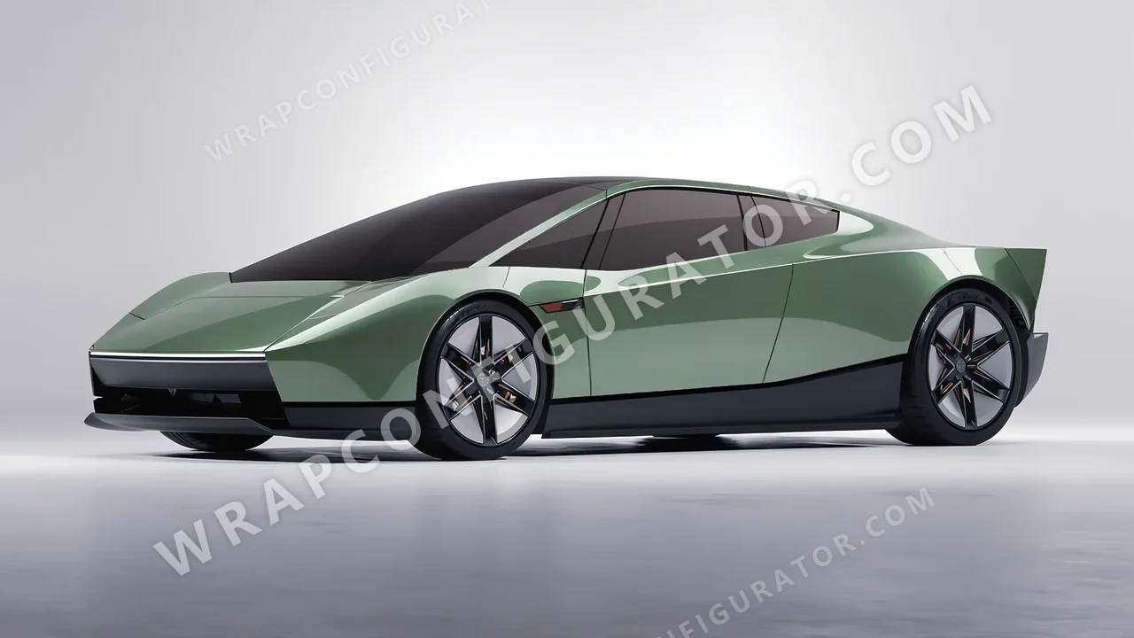 Green Tesla Roadster 2026 wrapped in Colourshield PPF by HyperPro Spring Green HGM69-P