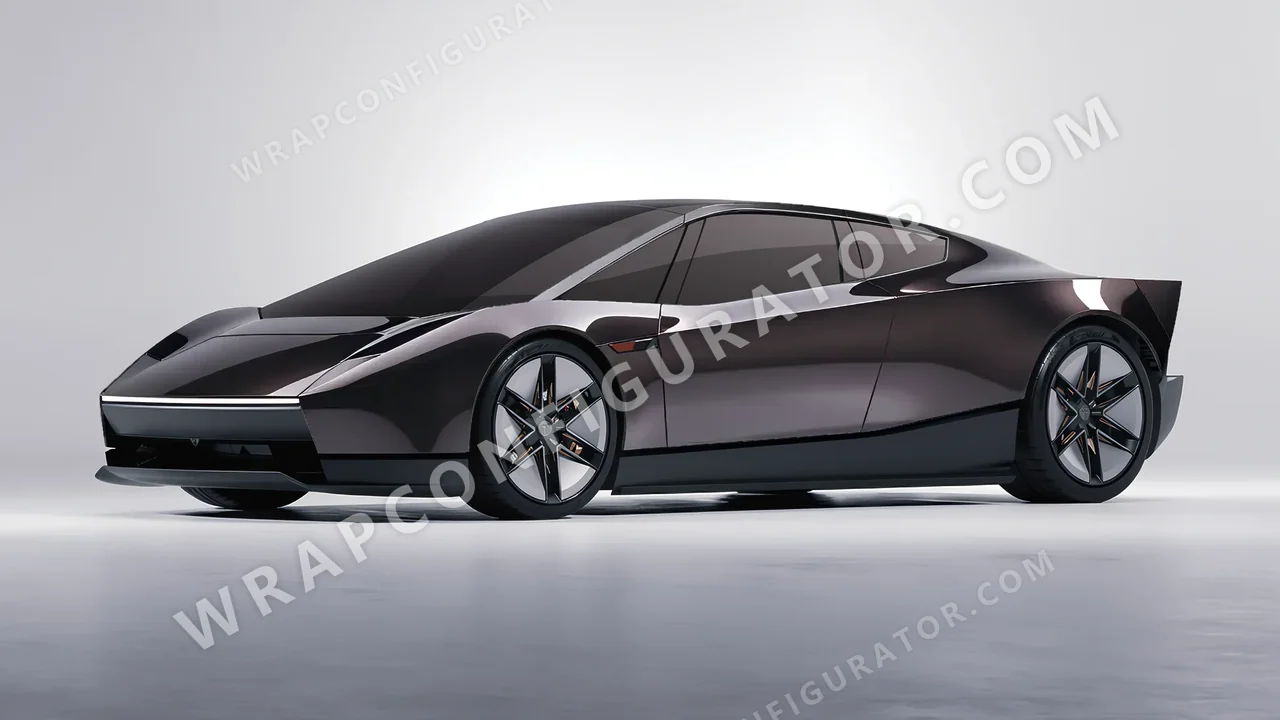 Grey Tesla Roadster 2026 wrapped in 3M Gloss Charcoal Metallic G211