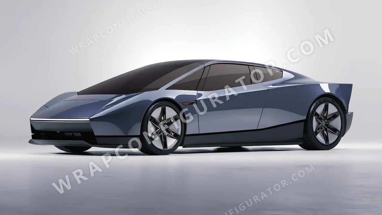 Grey Tesla Roadster 2026 wrapped in 3M Gloss Glacier Gray GP291