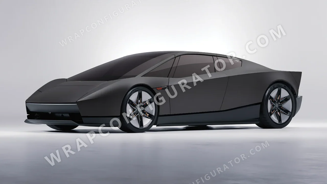 Grey Tesla Roadster 2026 wrapped in 3M Matte Charcoal Metallic M211