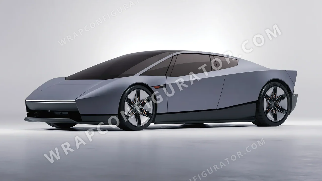Grey Tesla Roadster 2026 wrapped in 3M Matte Gray Aluminum M230