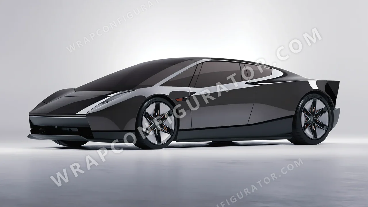 Grey Tesla Roadster 2026 wrapped in 3M Meteor Gray HG81