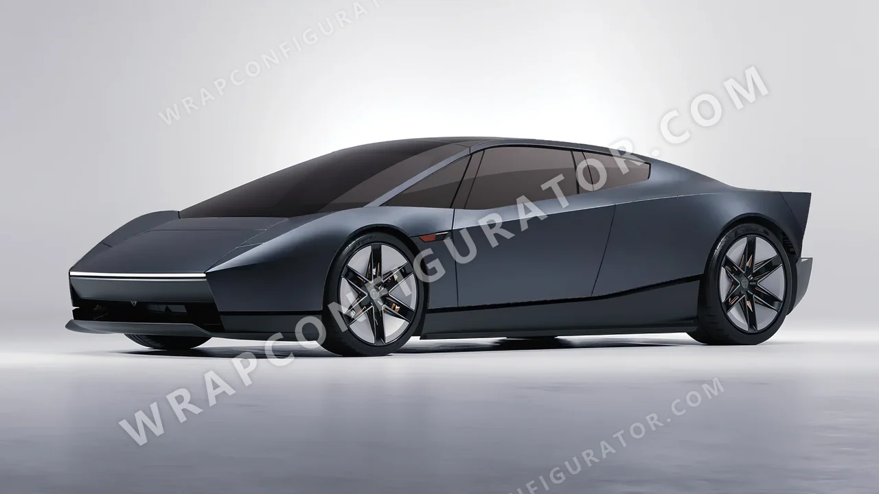 Grey Tesla Roadster 2026 wrapped in Avery Dennison Anthracite SW900-858-M