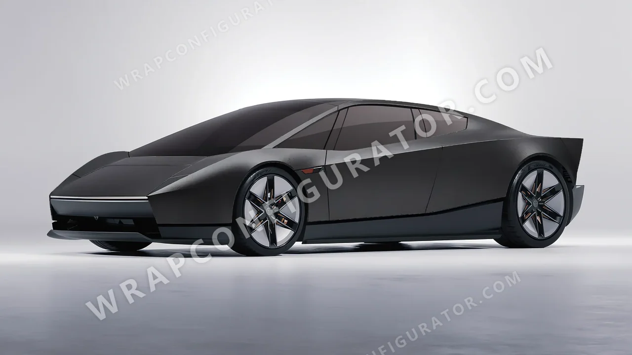 Grey Tesla Roadster 2026 wrapped in Avery Dennison Charcoal SW900-845-M