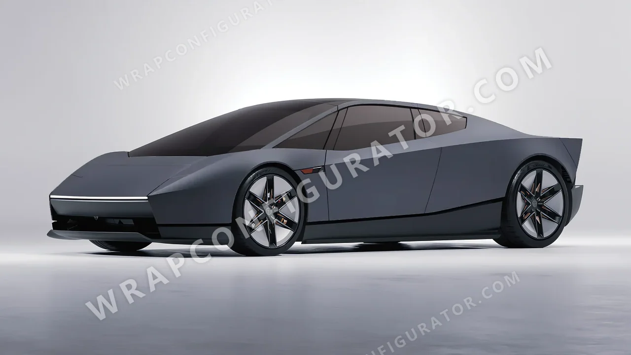 Grey Tesla Roadster 2026 wrapped in Avery Dennison Dark Grey SW900-856-O