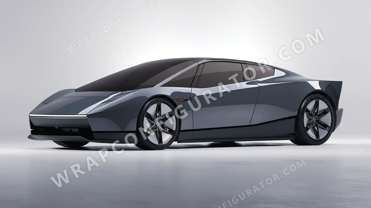 Grey Tesla Roadster 2026 wrapped in Avery Dennison Dark Grey SW900-865-O