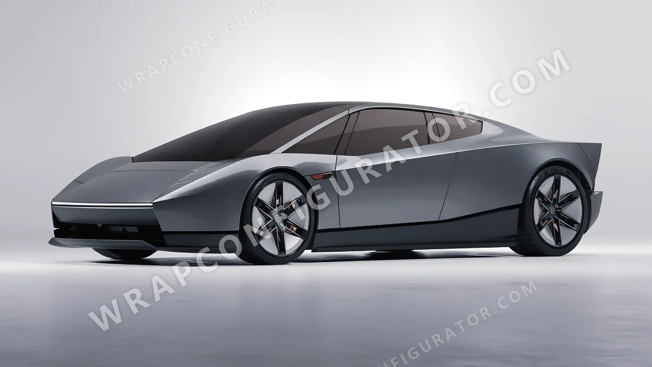 Grey Tesla Roadster 2026 wrapped in Avery Dennison Grey SW900-807-M