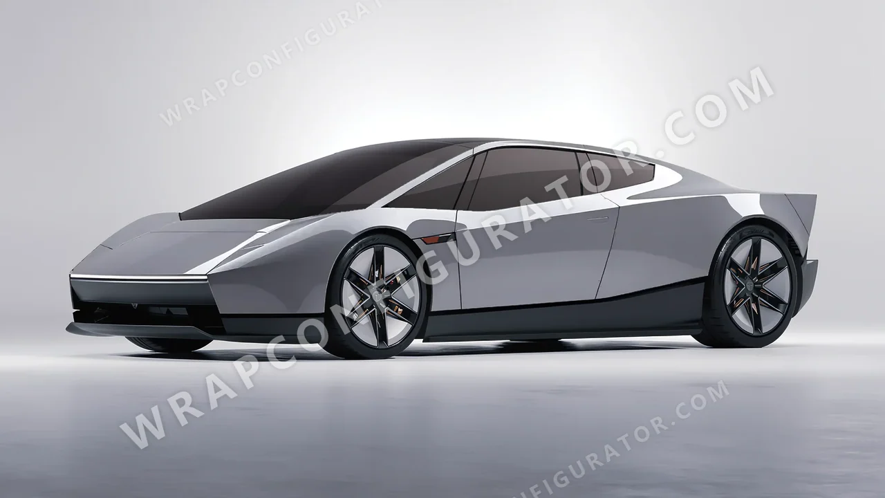 Grey Tesla Roadster 2026 wrapped in Avery Dennison Grey SW900-832-O
