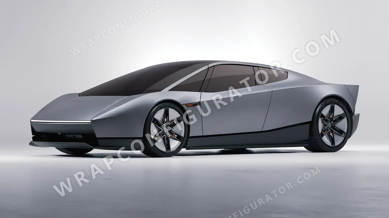 Grey Tesla Roadster 2026 wrapped in Avery Dennison Grey SW900-833-O