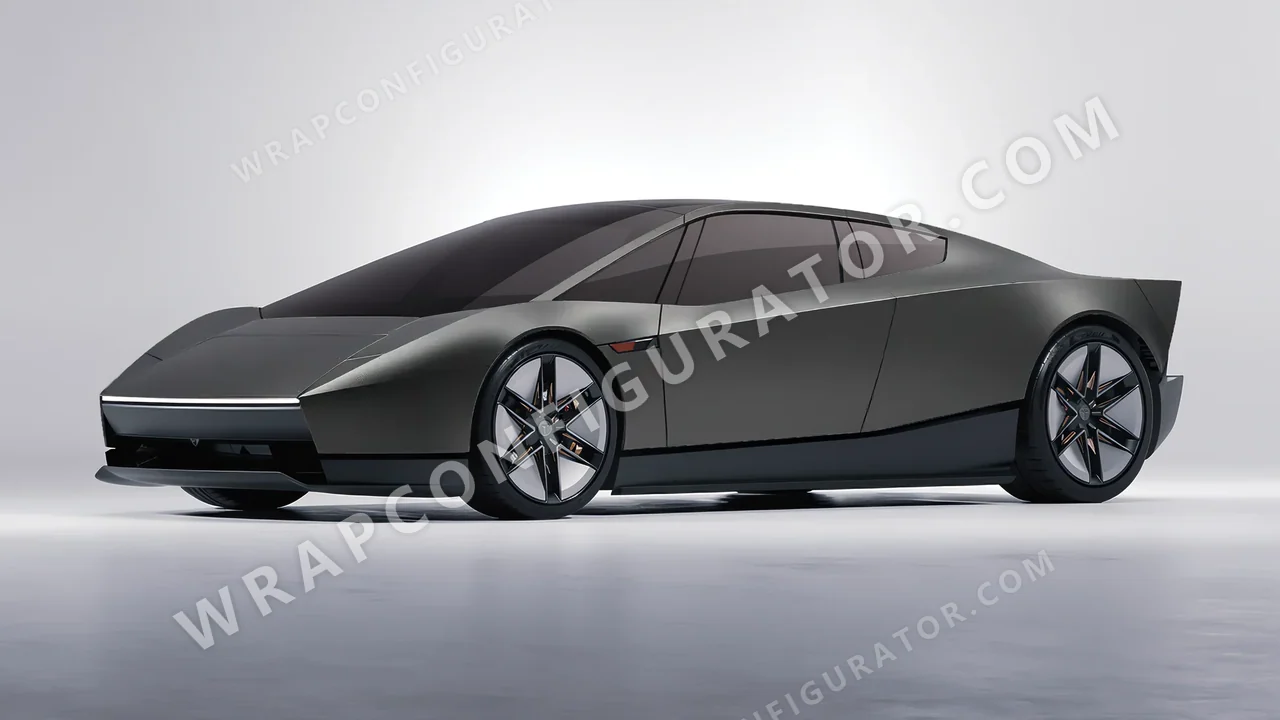 Grey Tesla Roadster 2026 wrapped in Avery Dennison Gunmetal SW900-840-M