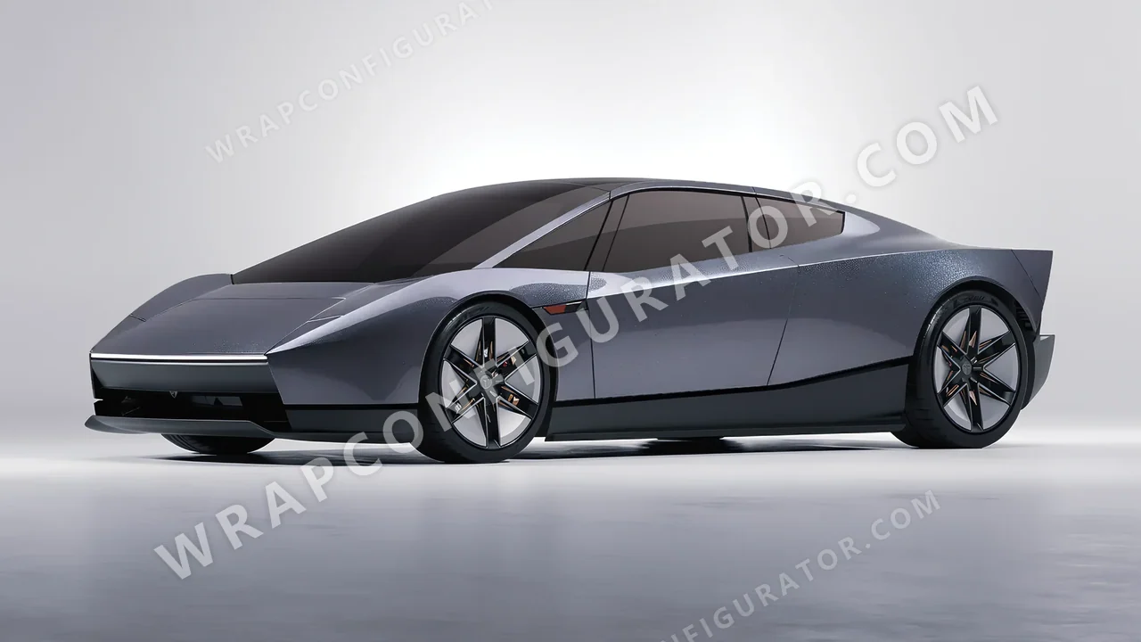 Grey Tesla Roadster 2026 wrapped in Avery Dennison Pride Prismatic Grey SW900-879-M