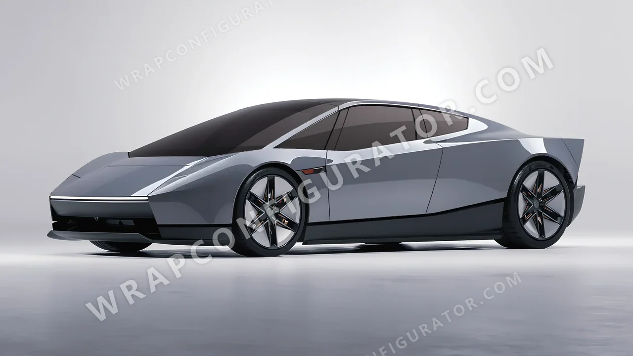 Grey Tesla Roadster 2026 wrapped in Avery Dennison Rock Grey SW900-821-O