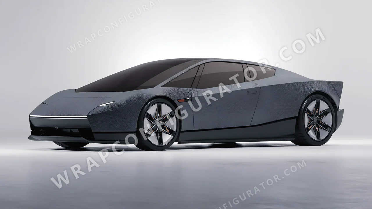 Grey Tesla Roadster 2026 wrapped in Avery Dennison Rugged Bedrock Grey SW900-824-X