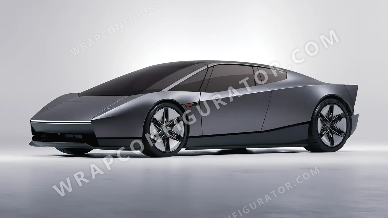 Grey Tesla Roadster 2026 wrapped in Avery Dennison Spy Grey SW900-828-M