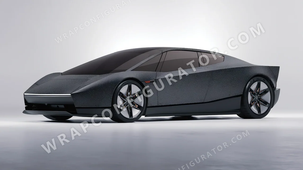 Grey Tesla Roadster 2026 wrapped in Colourshield PPF by HyperPro Dark Gray GLF01-P