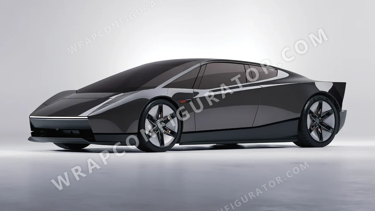 Grey Tesla Roadster 2026 wrapped in Inozetek Dynamic PPF Charcoal DPPF926