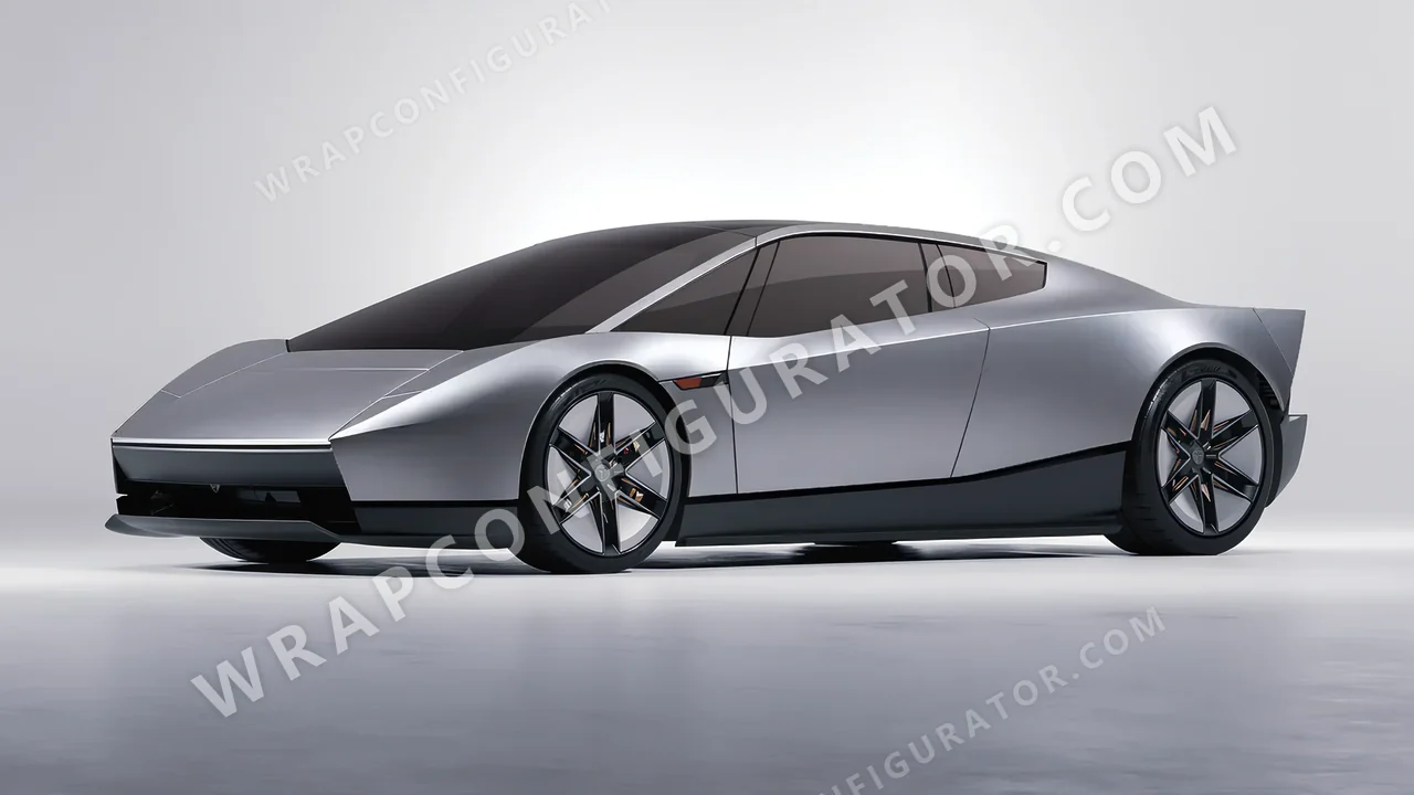 Grey Tesla Roadster 2026 wrapped in Inozetek Dynamic PPF Silver DPPF808