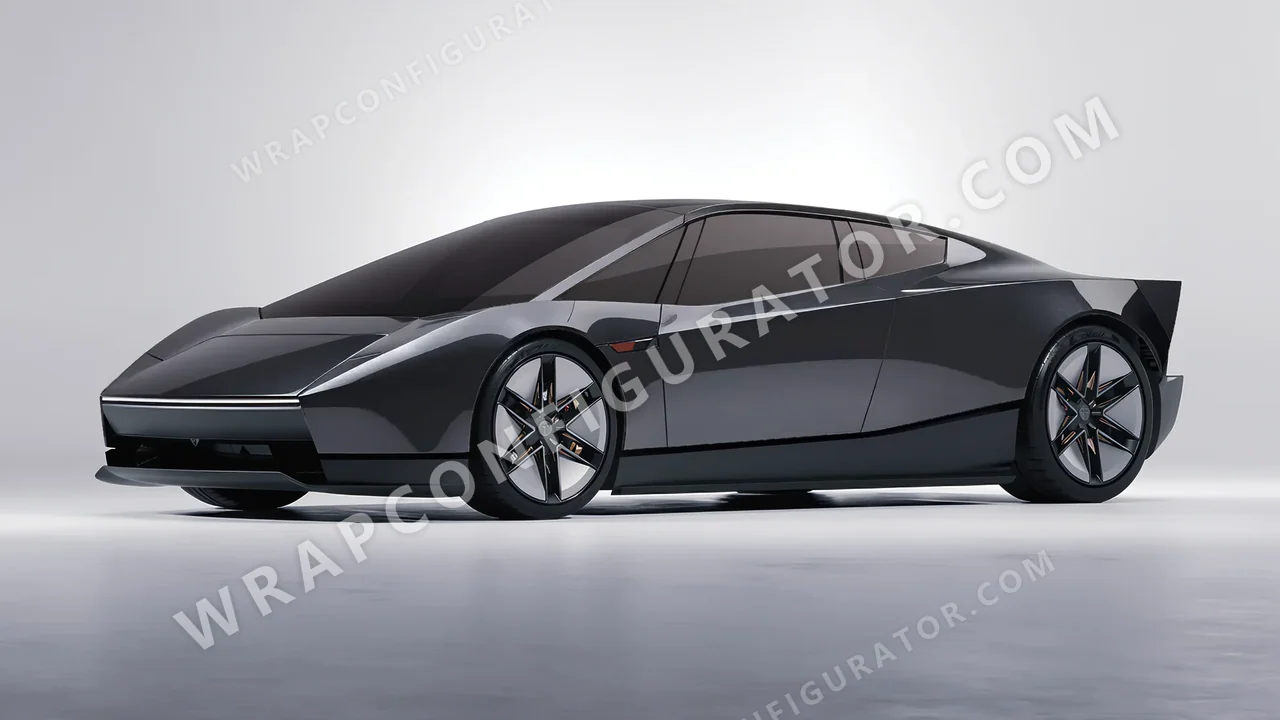 Grey Tesla Roadster 2026 wrapped in Inozetek Dynamic PPF Tungsten Grey DPPF907