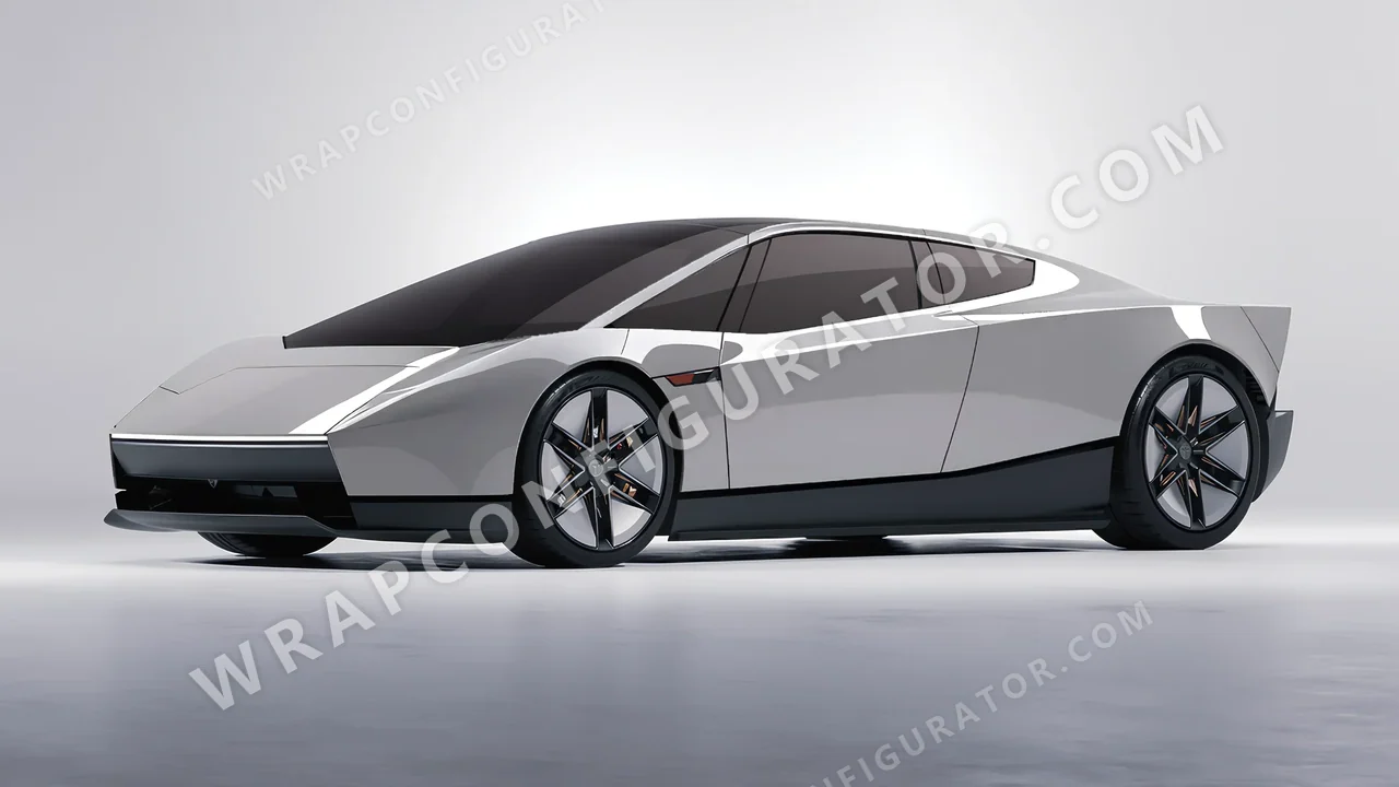 Grey Tesla Roadster 2026 wrapped in KPMF Ominous Grey K75415