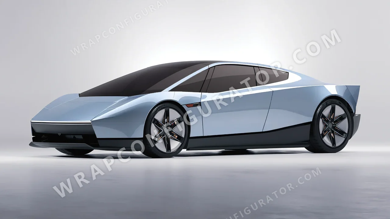 Grey Tesla Roadster 2026 wrapped in ORACAL Millennium Grey 970RA-793G