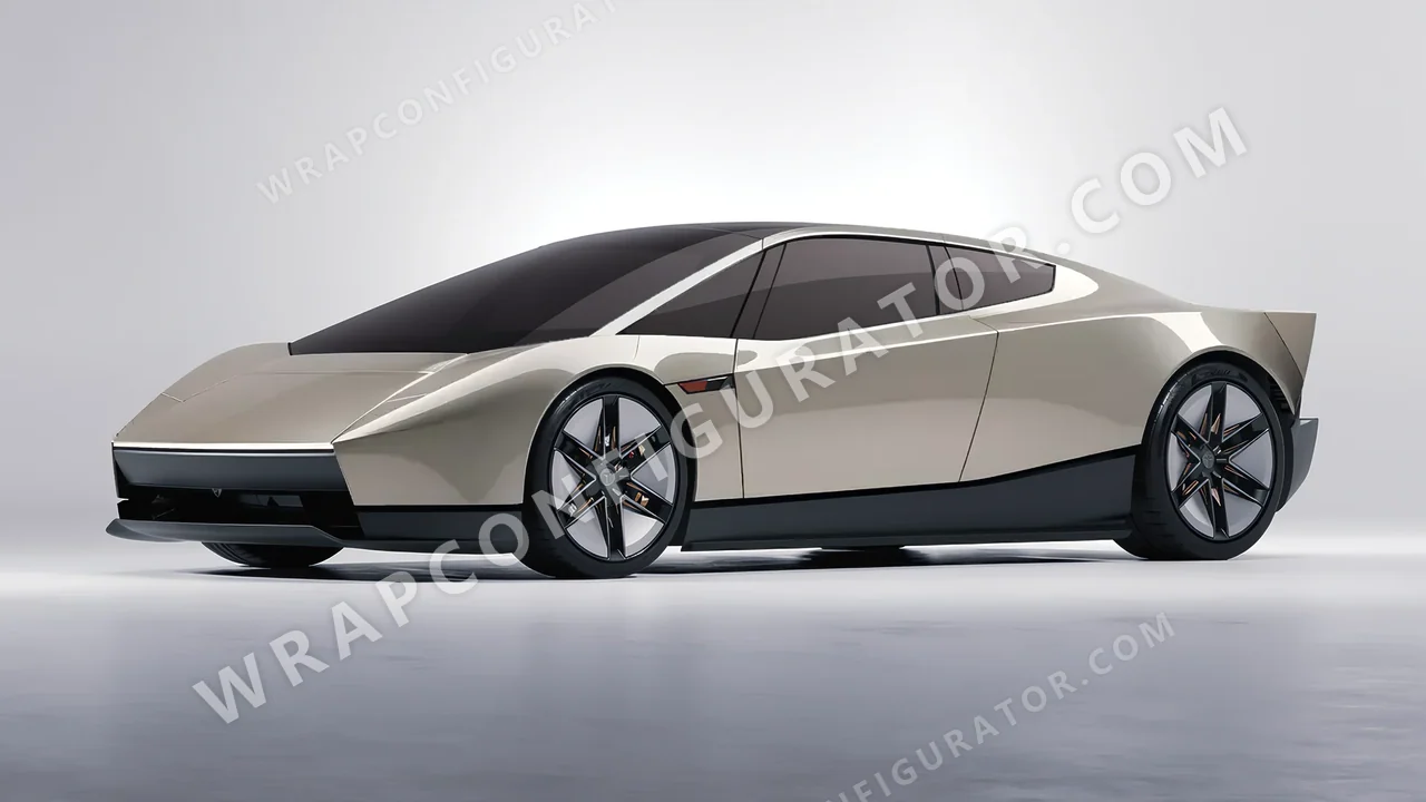 Grey Tesla Roadster 2026 wrapped in ORACAL Zinc 970RA-934G